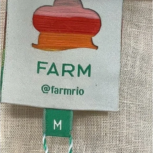 FARM Rio Cream A-Line Mini Skirt Resort Wear-new with tags NWT - Picture 2 of 4